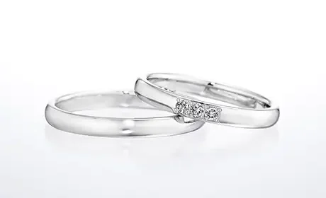 銀座ダイヤモンドシライシで人気の結婚指輪「アノリュー」の写真