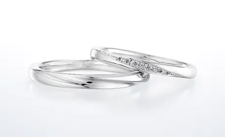 銀座ダイヤモンドシライシで人気の結婚指輪「ブーケ」の写真