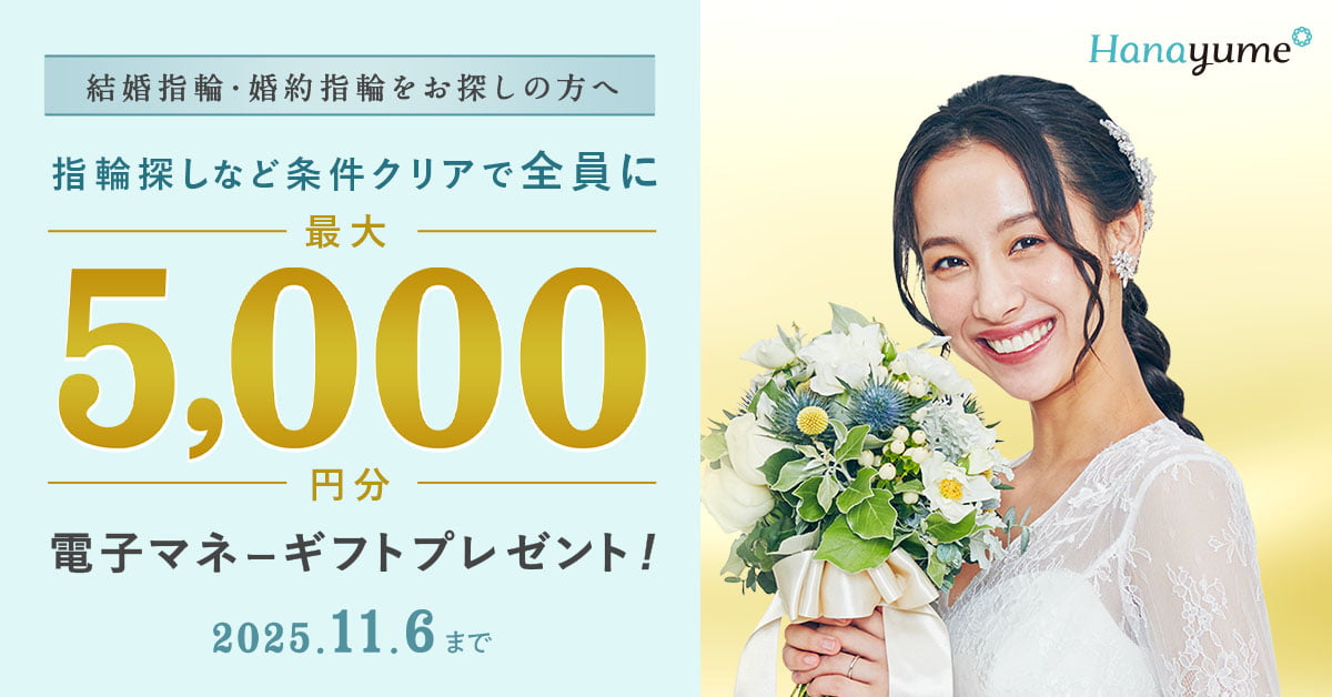 ハナユメ指輪キャンペーンバナー