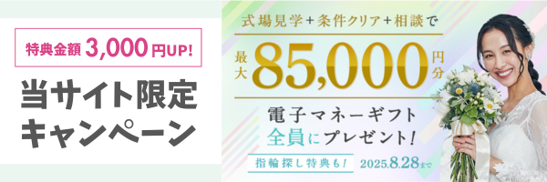 ハナユメとハナヨメモのキャンペーンタイアップバナー