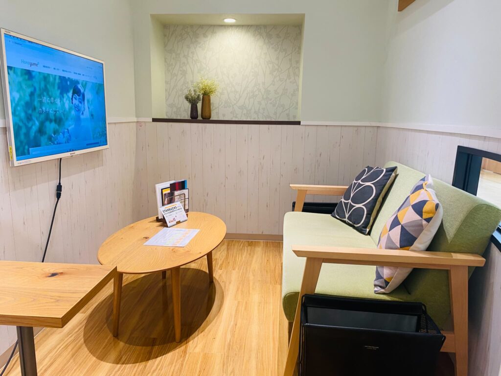 ハナユメ相談カウンターの相談スペースの写真